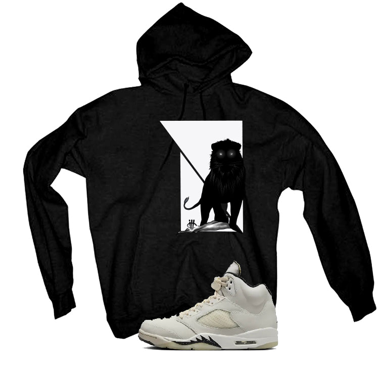 Air Jordan 5 SE “Sail” | illcurrency Black T-Shirt (Lion)