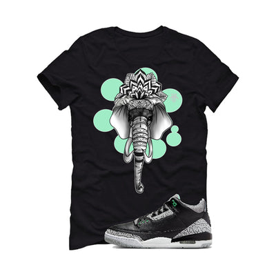 Air Jordan 3 “Green Glow” | illcurrency Black T-Shirt (Elephant)