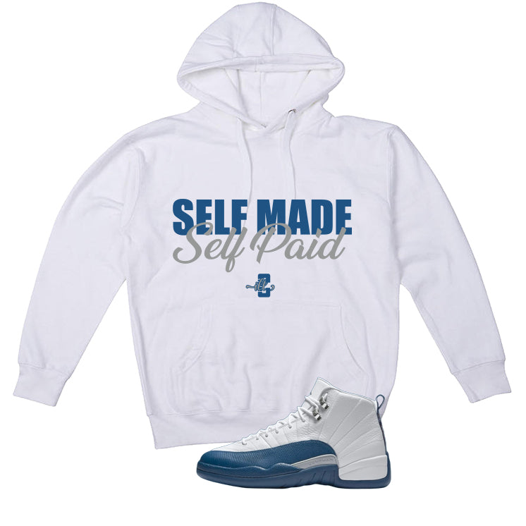 Air Jordan 12 French Blue White T-Shirt (Self Made Self Paid)| illcurrency