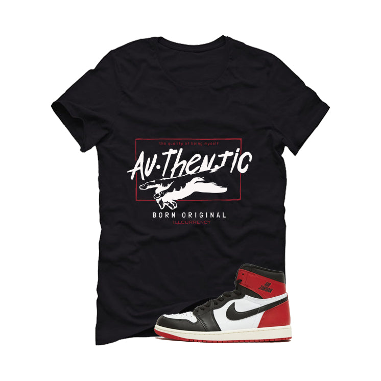 Air Jordan 1 High OG Black Toe Reimagined Black T-Shirt (Authentic)| illcurrency