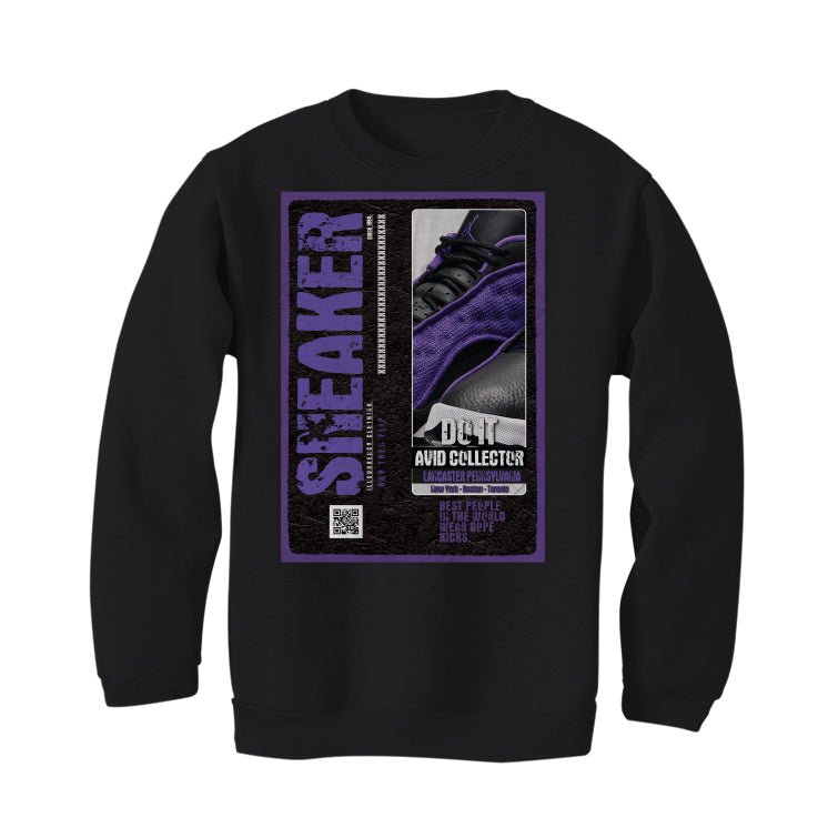 Air Jordan 13 Retro Purple Venom - Black T-Shirt (SNEAKER COLLECTOR)