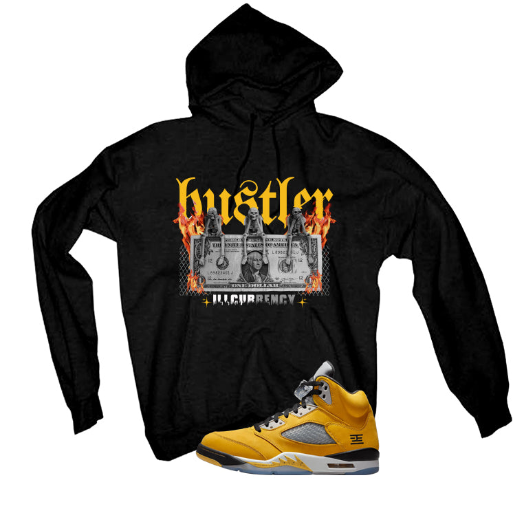 Air Jordan 5 Tokyo Matching T-Shirt, Sweatshirts & Hoodies Black T-Shirt (See No Evil Hustler)| illcurrency