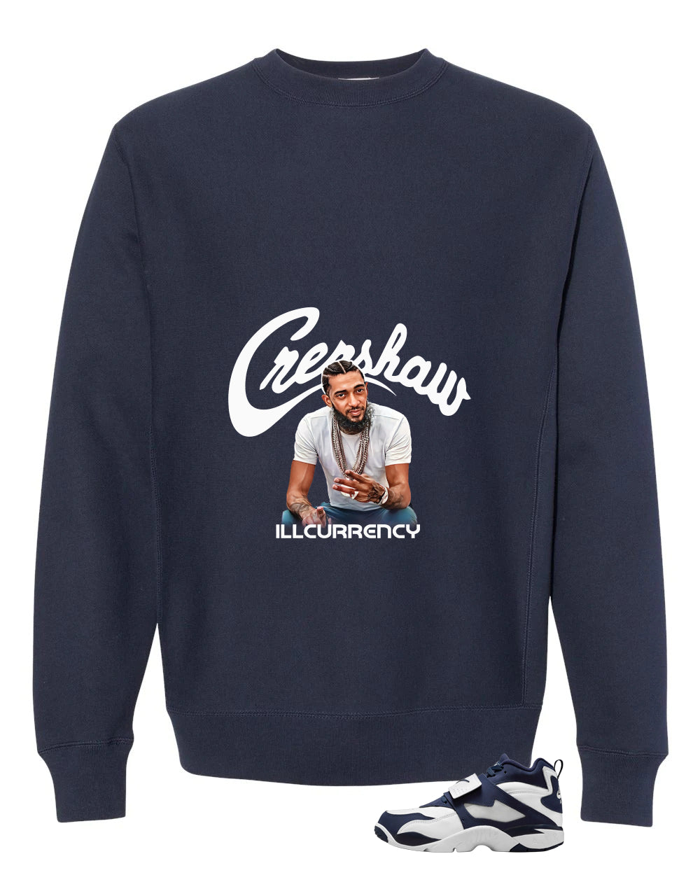 Nike Air Diamond Turf Cowboys Matching T-Shirt, Sweatshirts & Hoodies Navy Blue T-Shirt (Crenshaw)| illcurrency