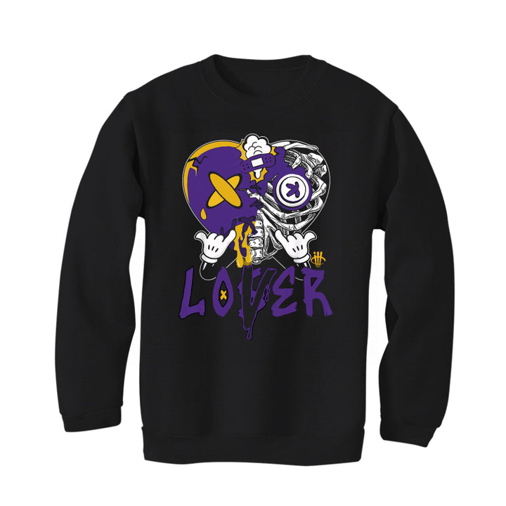 Air Jordan 12 Field Purple - Black T-Shirt (Lover Heart)