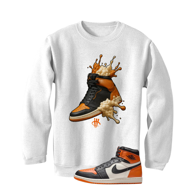 Air Jordan 1 High OG Shattered Backboard White T-Shirt (Splash Shoe)| illcurrency