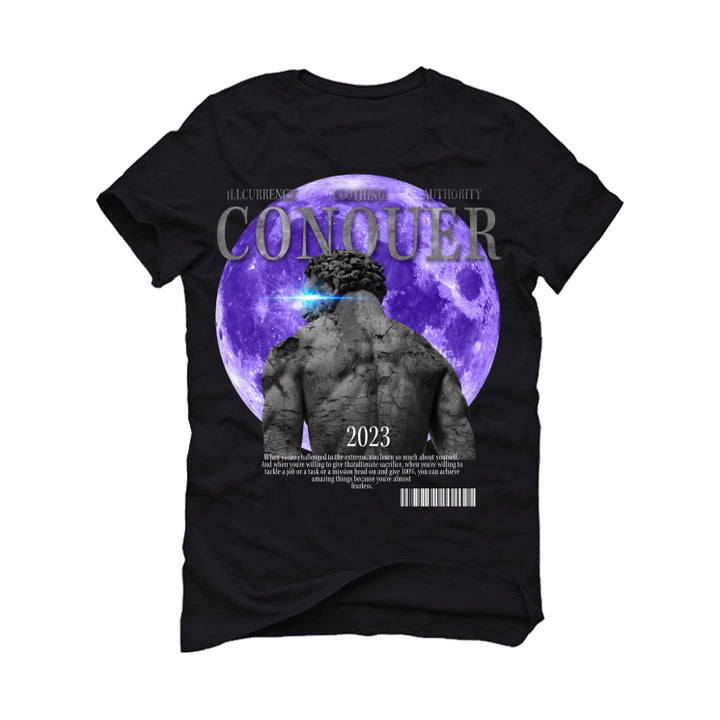 Air Jordan 13 Retro Purple Venom - Black T-Shirt (CONQUER)