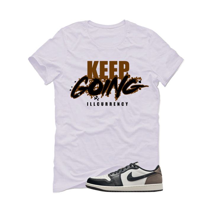 Air Jordan 1 Low OG Mocha White T-Shirt (keep Going)| illcurrency