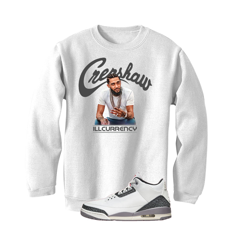 Air Jordan 3 Cement Grey White T-Shirt (Crenshaw)| illcurrency