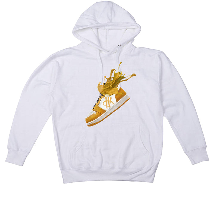 Air Jordan 1 High OG “Yellow Ochre” | illcurrency White T-Shirt (SPLASH)