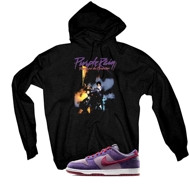 Nike Dunk Low “Plum” | illcurrency Black T-Shirt (Purple Rain)