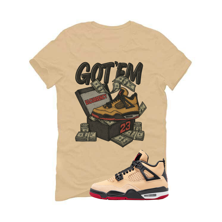 Air Jordan 4 Pizza (GS) Tan T-Shirt (Got Em)| illcurrency