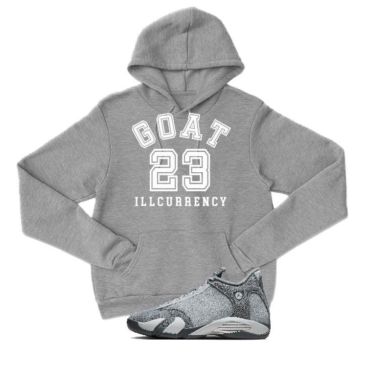 Air Jordan 14 “Flint Grey” | illcurrency Grey T-Shirt (GOAT 23)
