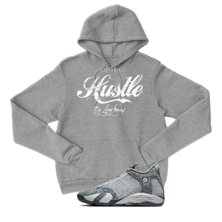 Air Jordan 14 “Flint Grey” | illcurrency Grey T-Shirt (Hustle By Any Means)