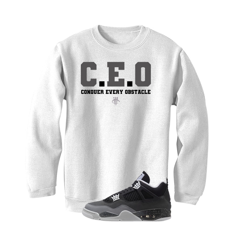 Air Jordan 4 Fear Pack White T-Shirt (CEO)| illcurrency