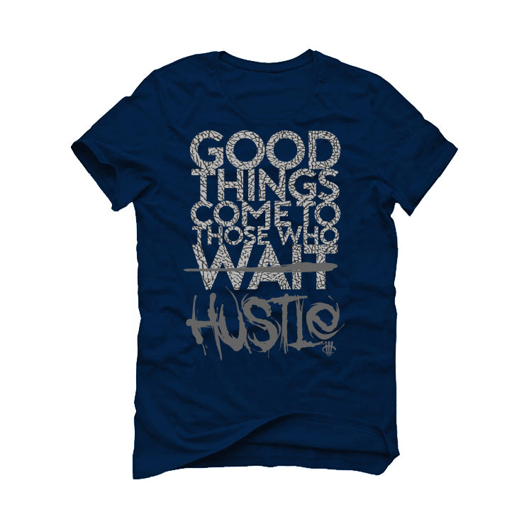 AIR JORDAN 3 “WHITE NAVY”| ILLCURRENCY Navy Blue T-Shirt (Good Things)