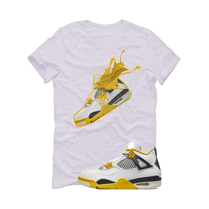 Air Jordan 4 WNNS “Vivid Sulfur” | illcurrency White T-Shirt (SPLASH 4)