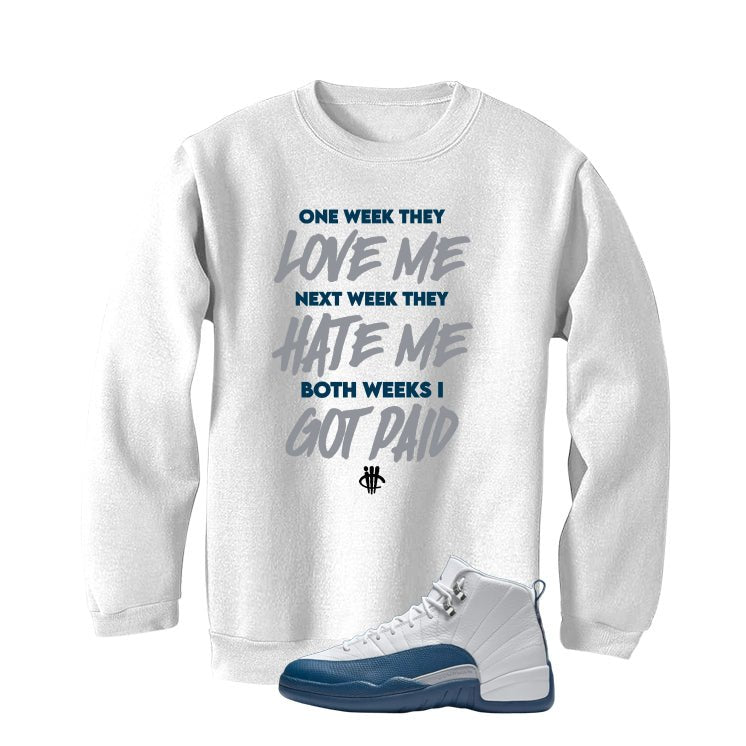 Air Jordan 12 French Blue White T-Shirt (Paid)| illcurrency