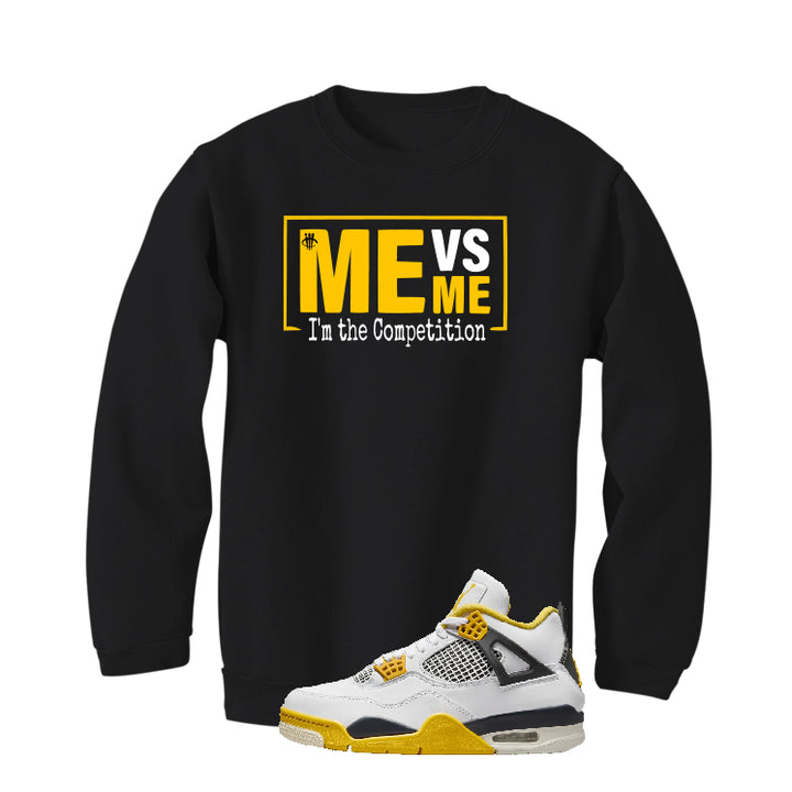 Air Jordan 4 WNNS “Vivid Sulfur” | illcurrency Black T-Shirt (Me vs Me)