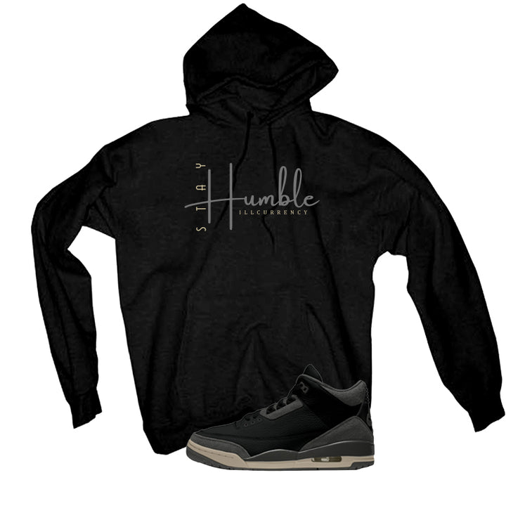 A Ma Maniere x Air Jordan 3 Black Black T-Shirt (Stay Humble)| illcurrency