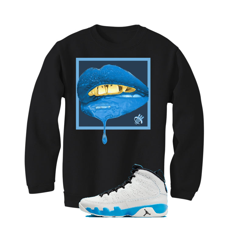 Air Jordan 9 “Powder Blue” | illcurrency Black T-Shirt (LIPSTICK)