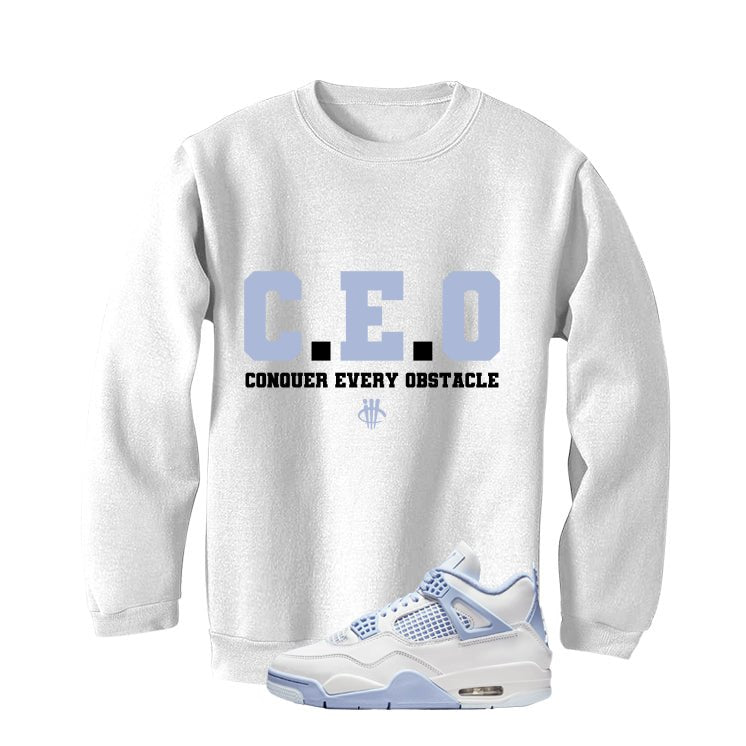 Air Jordan 4 WMNS Forget Me Not White T-Shirt (CEO)| illcurrency