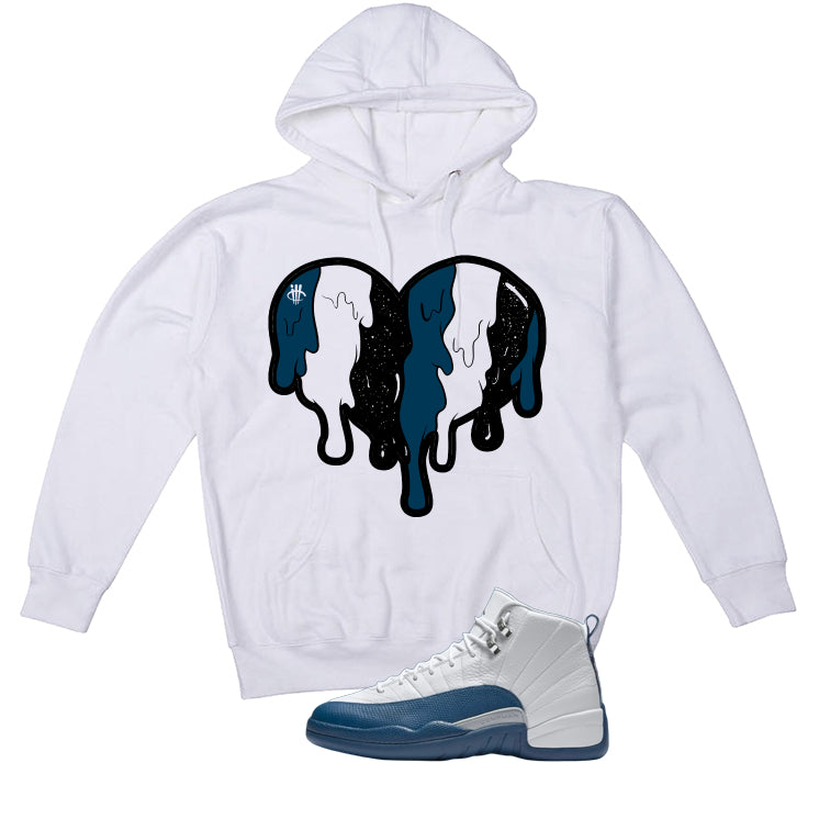 Air Jordan 12 French Blue White T-Shirt (Heart)| illcurrency