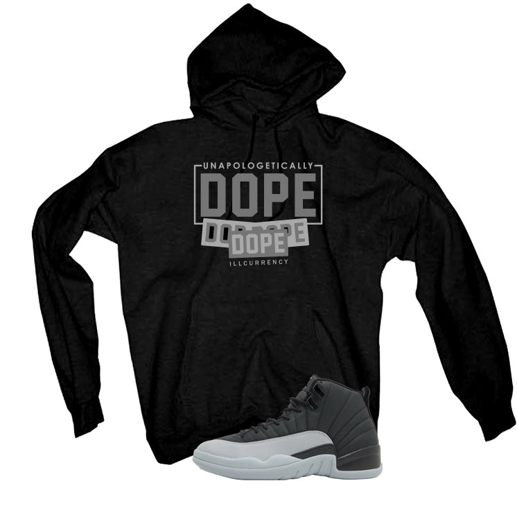 Air Jordan 12 Black/Wolf Grey Black T-Shirt (DOPE)| illcurrency