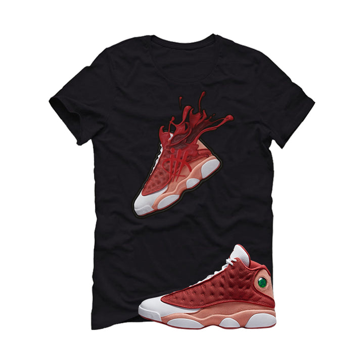 Air Jordan 13 Dune Red Black T-Shirt (SPLASH 13)| illcurrency