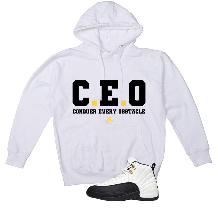 Air Jordan 12 Taxi Matching T-Shirt, Sweatshirts & Hoodies White T-Shirt (Ceo)| illcurrency