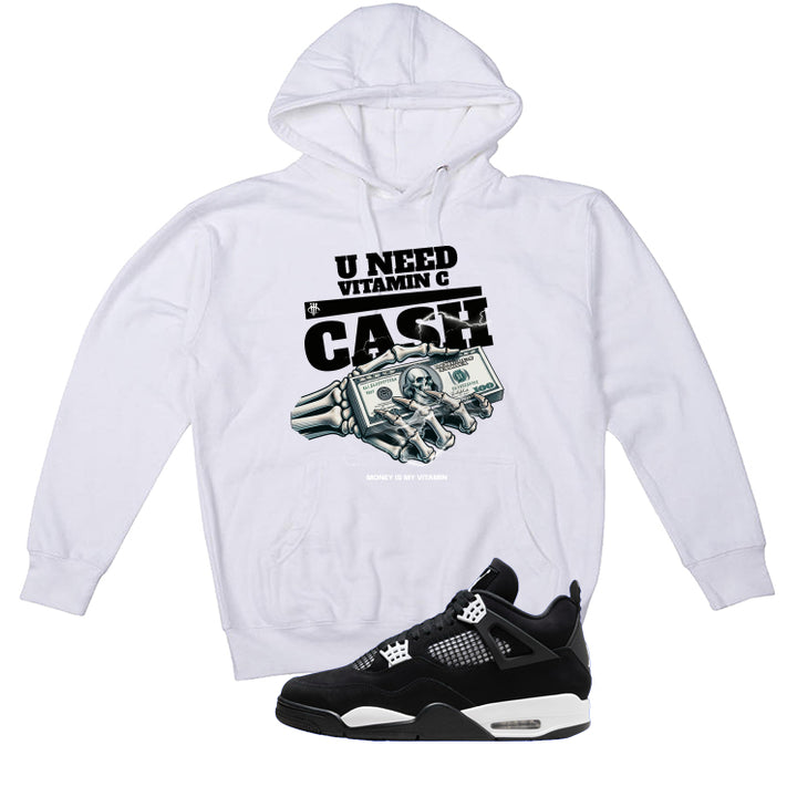 Air Jordan 4 White Thunder White T-Shirt (U NEED VITAMIN C)| illcurrency