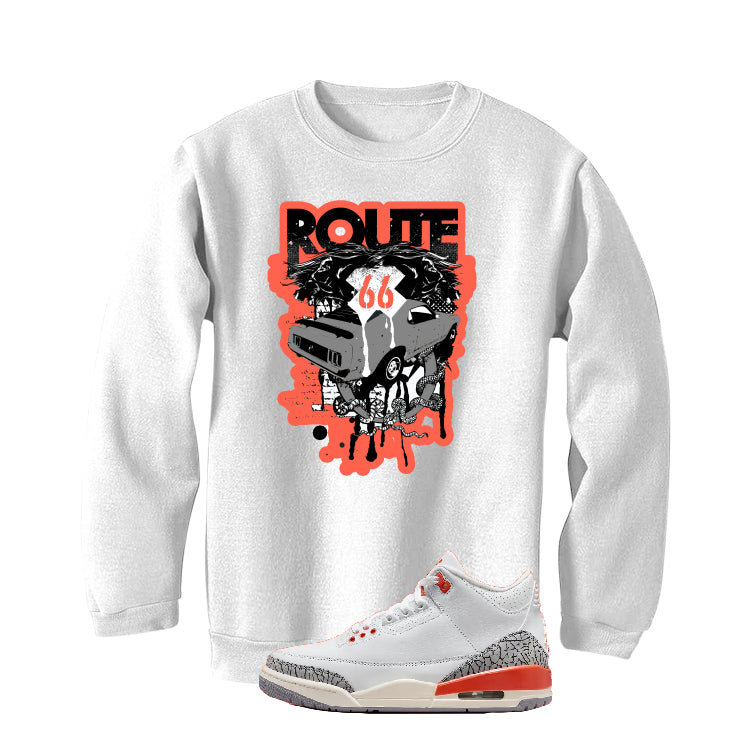 Air Jordan 3 WMNS “Georgia Peach” | illcurrency White T-Shirt (Route 66 Vintage car)