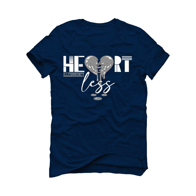 Air Jordan 5 “Georgetown” | illcurrency Navy Blue T-Shirt (Heartless)