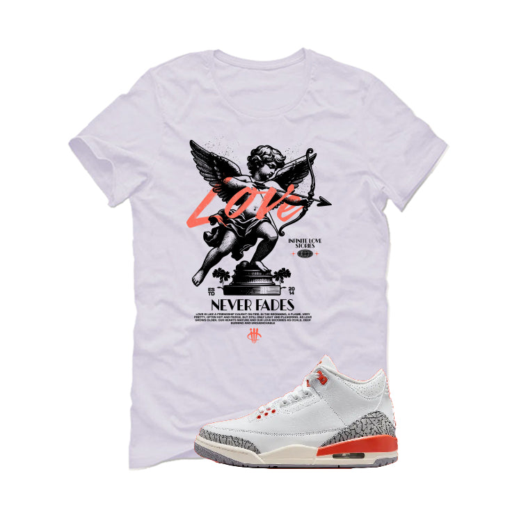 Air Jordan 3 WMNS “Georgia Peach” | illcurrency White T-Shirt (Love Never Fades)