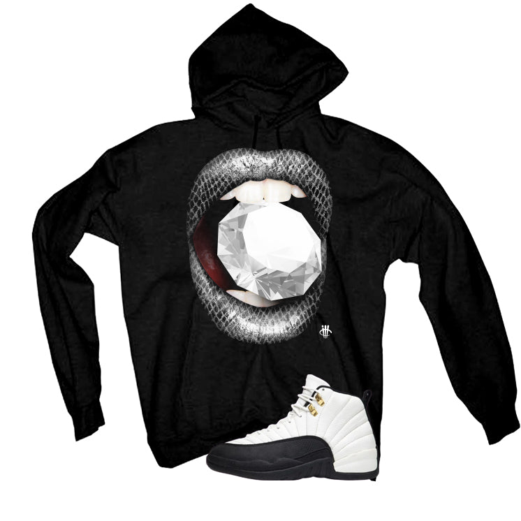 Air Jordan 12 Taxi Matching T-Shirt, Sweatshirts & Hoodies Black T-Shirt (Diamond)| illcurrency