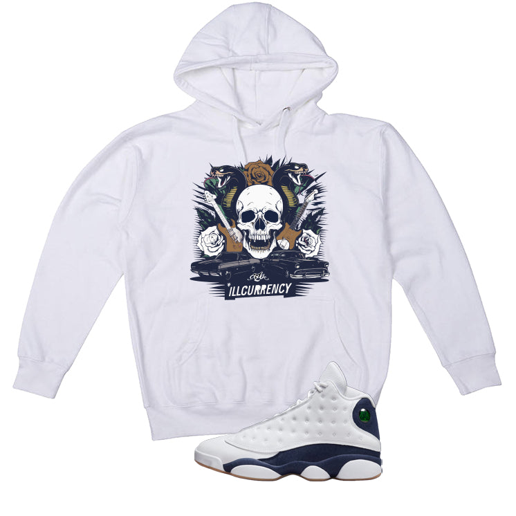 Air Jordan 13 Midnight Navy White T-Shirt (Vintage Illcurrency)| illcurrency