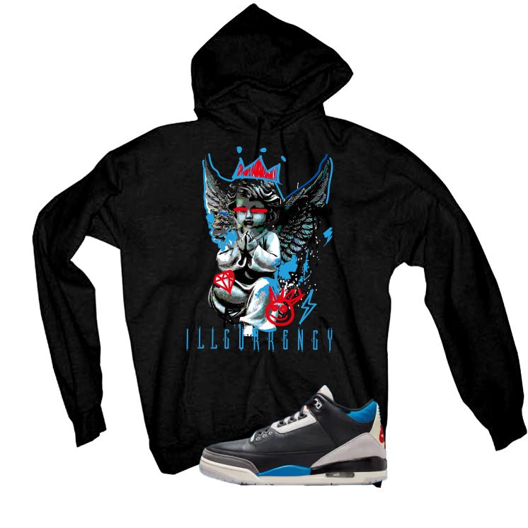 Air Jordan 3 OG Rare Air Black T-Shirt (Graffiti Angel)| illcurrency