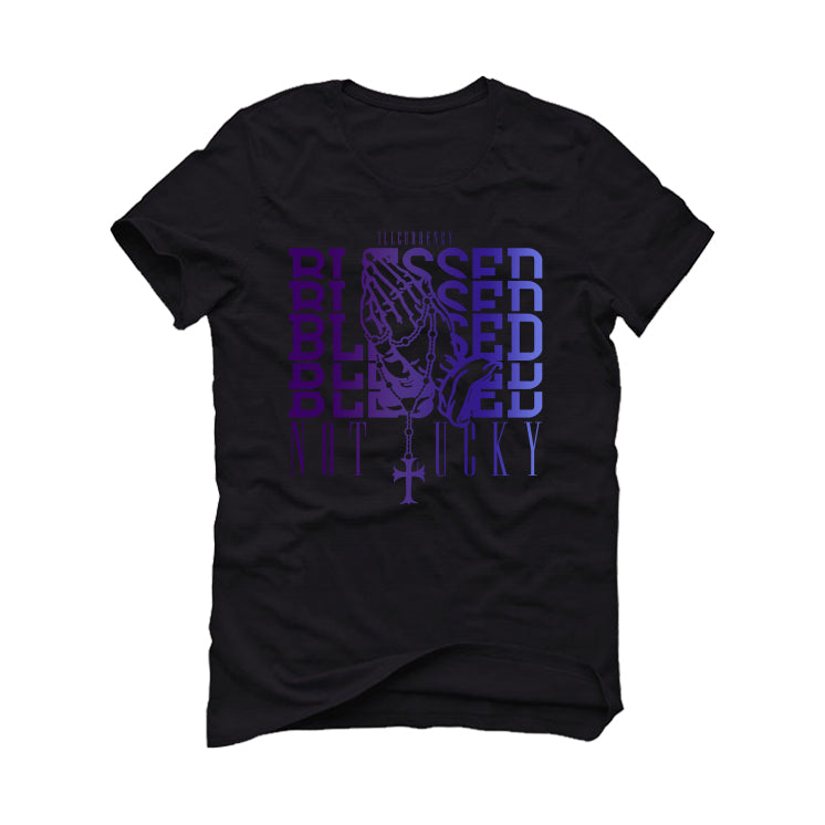 Nike Air Foamposite One “Eggplant” | illcurrency Black T-Shirt (Blessed not lucky)