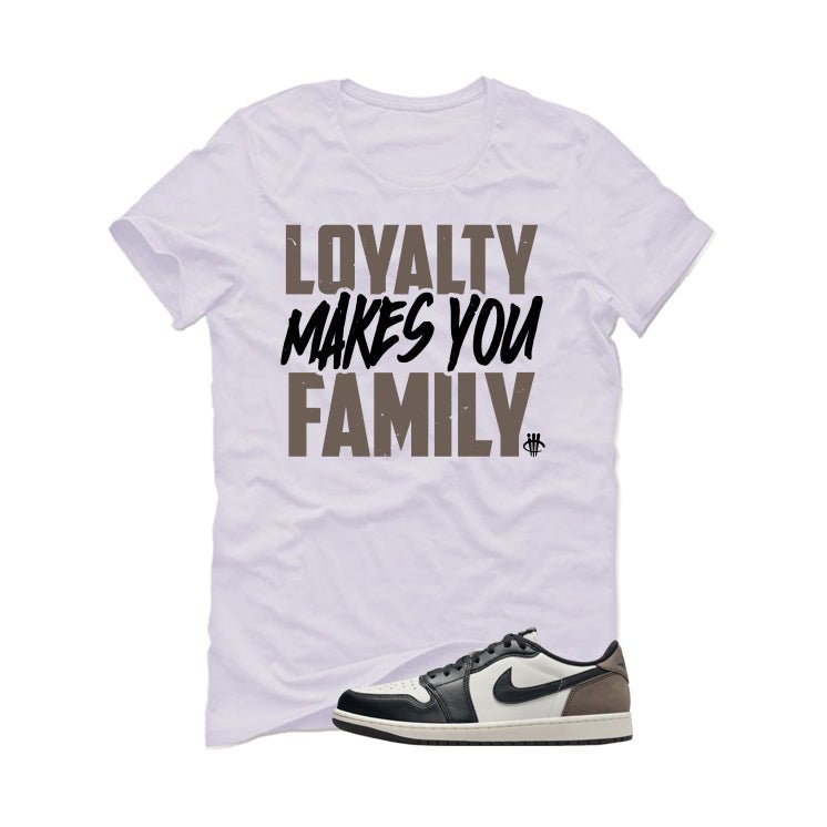 Air Jordan 1 Low OG Mocha White T-Shirt (Loyalty)| illcurrency