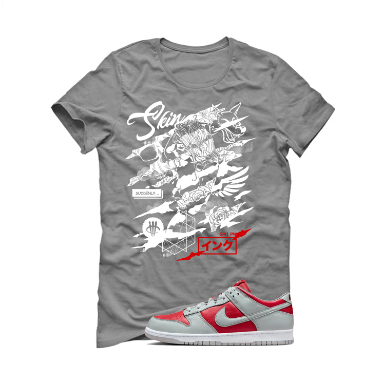Nike Dunk Low Ultraman | illcurrency Grey T-Shirt (SKIN AND INK)