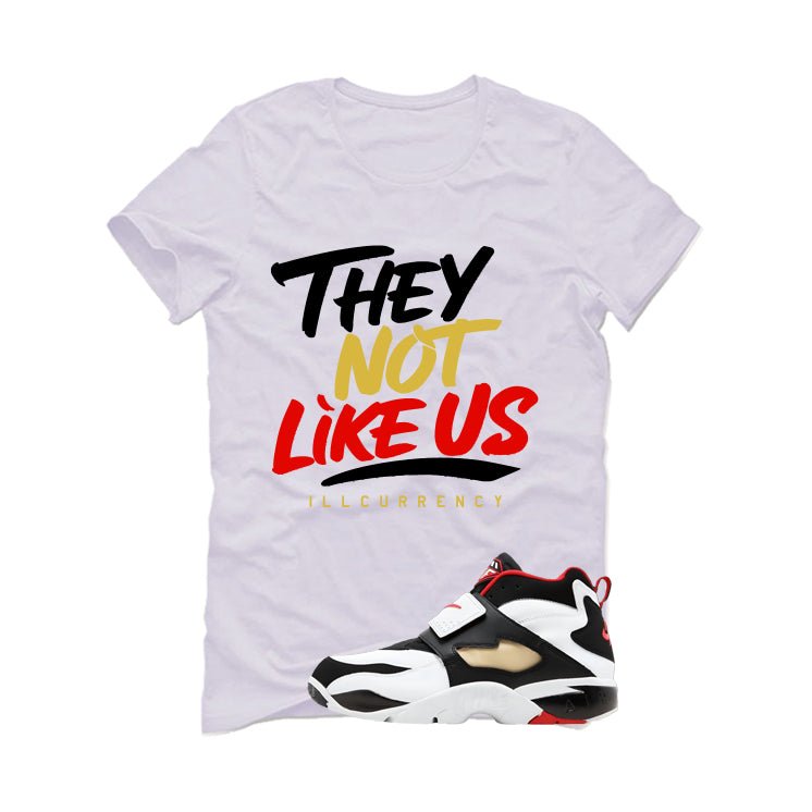 Nike Air Diamond Turf Falcons White T-Shirt (They not like us)| illcurrency