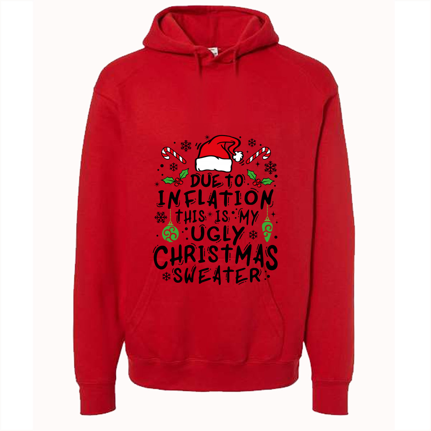 CHRISTMAS UGLY SWEATERS Red T-Shirt (Christmas Inflation)