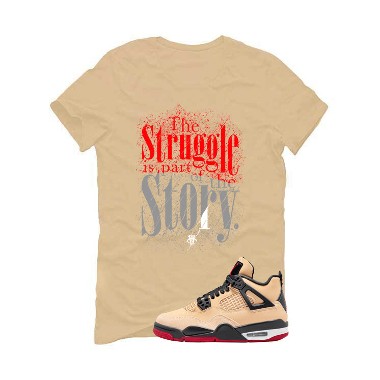 Air Jordan 4 Pizza (GS) Tan T-Shirt (The Struggle)| illcurrency
