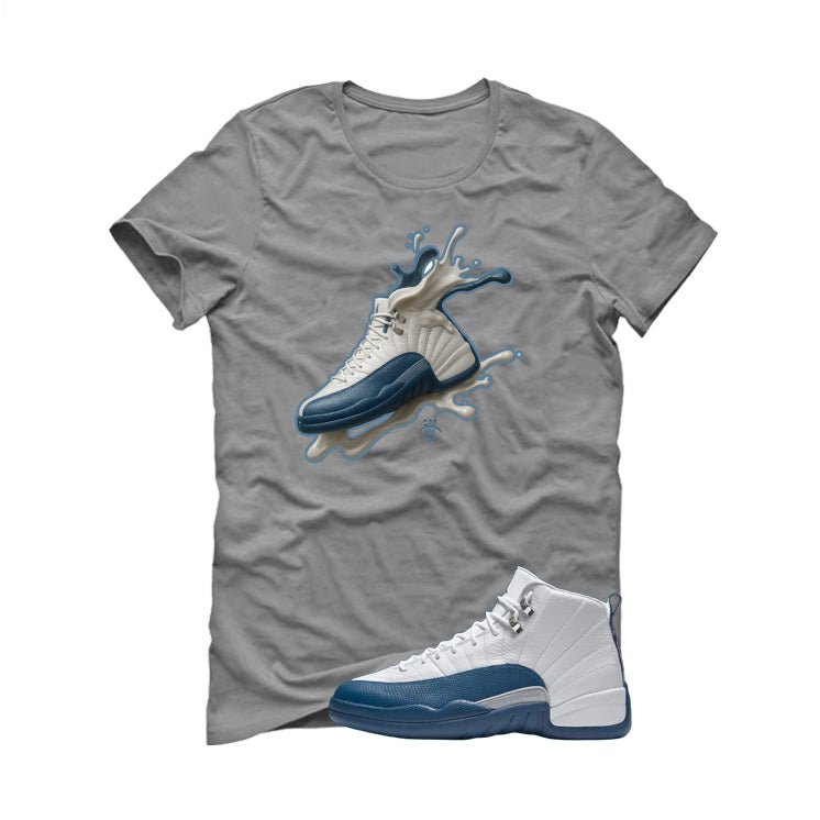 Air Jordan 12 French Blue Grey T-Shirt (Splash Shoe)| illcurrency