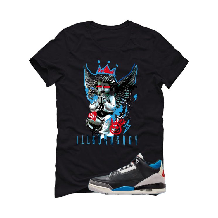 Air Jordan 3 OG Rare Air Black T-Shirt (Graffiti Angel)| illcurrency