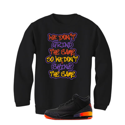J Balvin x Air Jordan 3 Rio Black T-Shirt (We Don't Grind The Same)