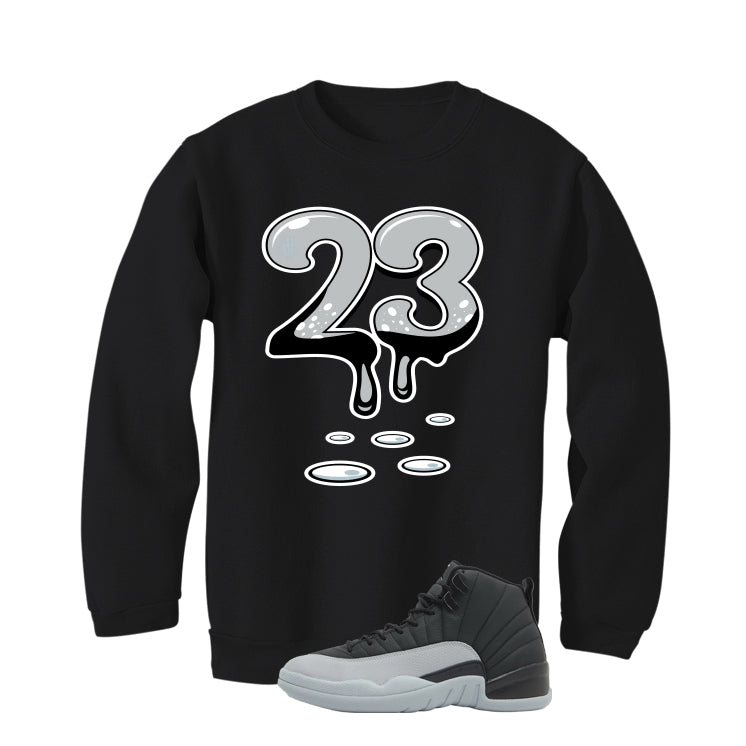 Air Jordan 12 Black/Wolf Grey Black T-Shirt (23)| illcurrency