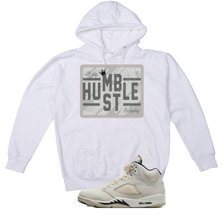 Air Jordan 5 SE “Sail” | illcurrency White T-Shirt (HUSLE EVERYDAY)