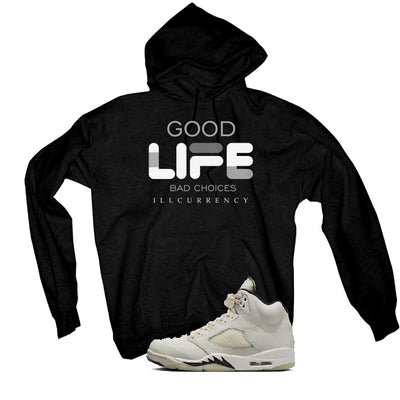 Air Jordan 5 SE “Sail” | illcurrency Black T-Shirt (Bad Choices)