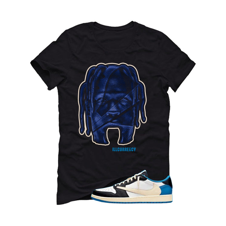Travis Scott x Fragment x Air Jordan 1 Low OG Matching T-Shirt, Sweatshirts & Hoodies Black T-Shirt (Travis Land)| illcurrency