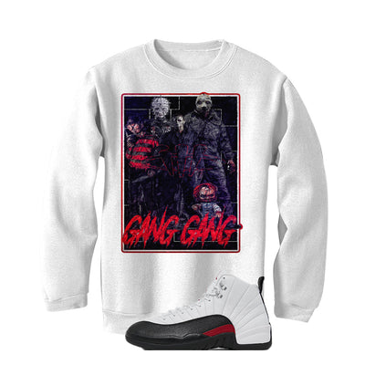 Air Jordan 12 “Red Taxi” | illcurrency White T-Shirt (GANG GANG)